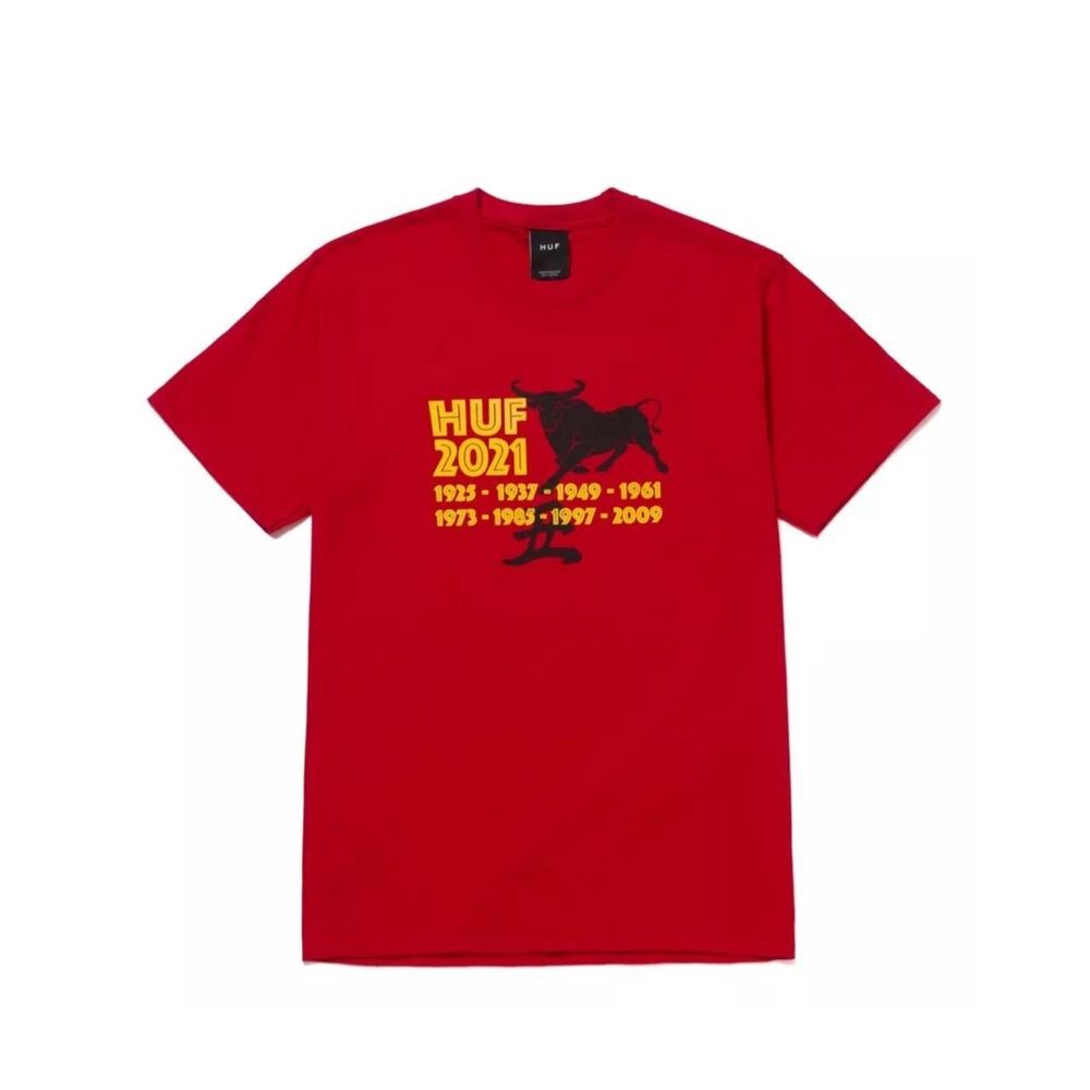 HUF Year of OX YOTO YEARS Graphic T-Shirt Red Size XL